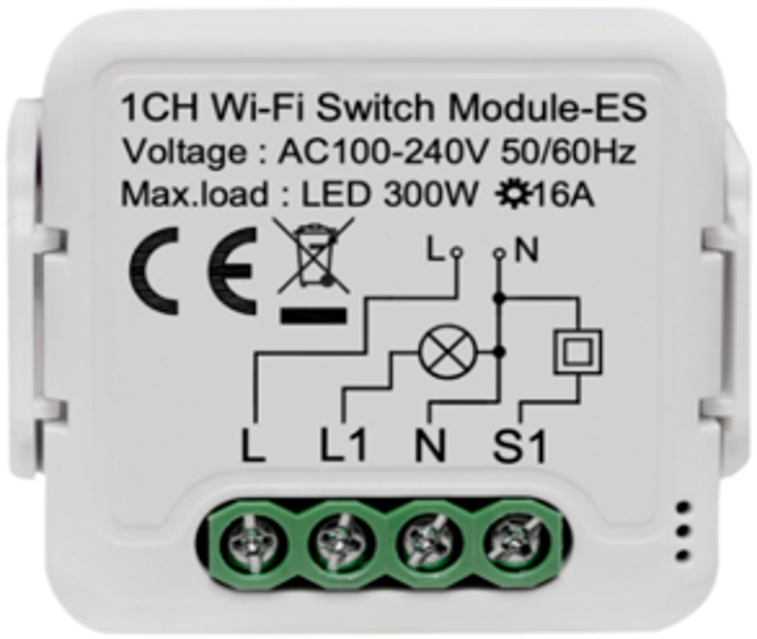 16A WIFI 1G+Bluetooth with power metering relay